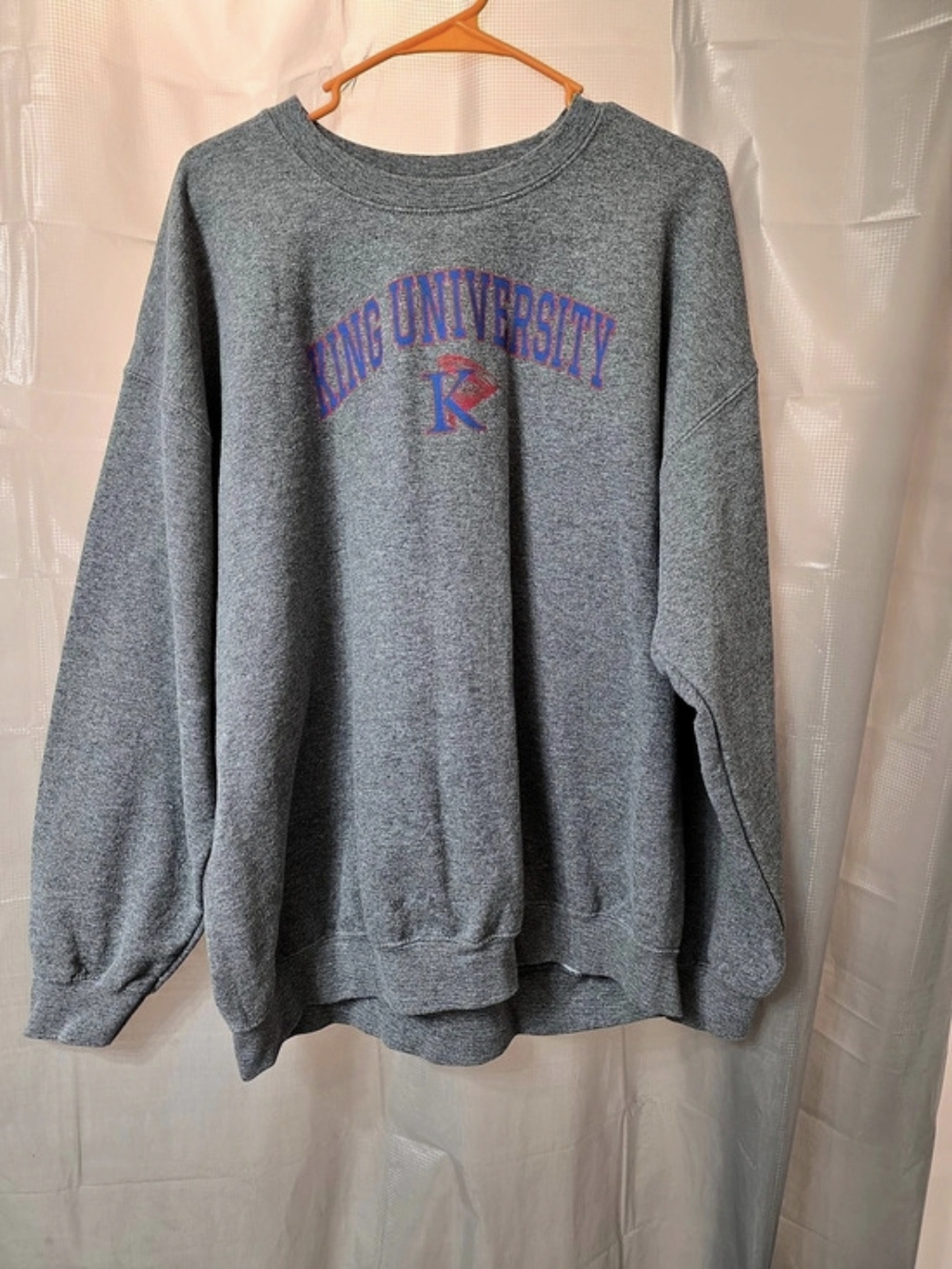 League Gray University Graphic Sweatshirt Size XL
